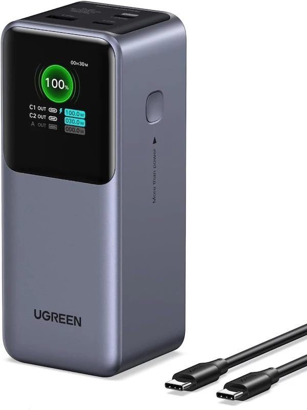 UGREEN Nexode Power Bank 20000mAh 130W, Cargador Portátil